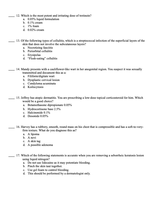 Test Bank Primary Care: The Art and Science of Advanced Practice Nursing – an Interprofessional Approach 6th Edition by Dunphy