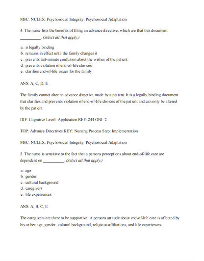 Test Bank Gerontological Nursing 10th Edition by Charlotte Eliopoulos