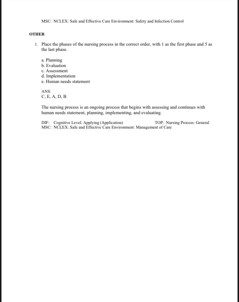 Test Bank Pharmacology and the Nursing Process 10th Edition by Lilley